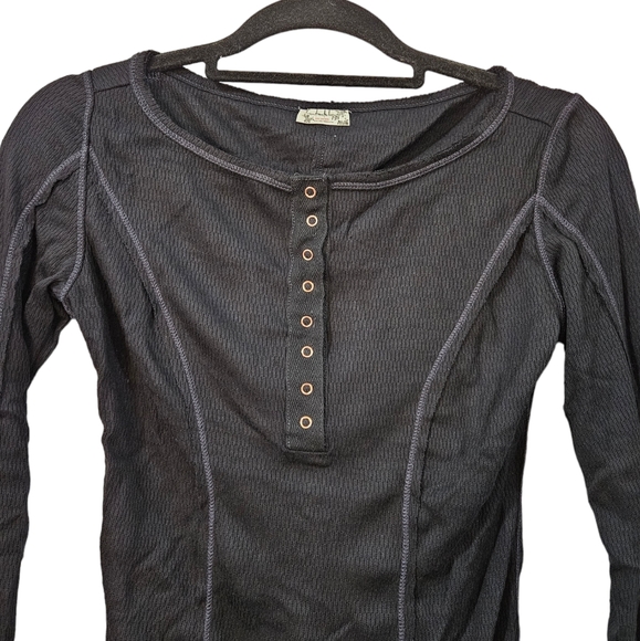 NWT Free People Sloane Bodysuit in Black Size XS - Picture 7 of 12